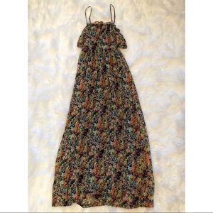 Multi- colored pattern maxi dress.